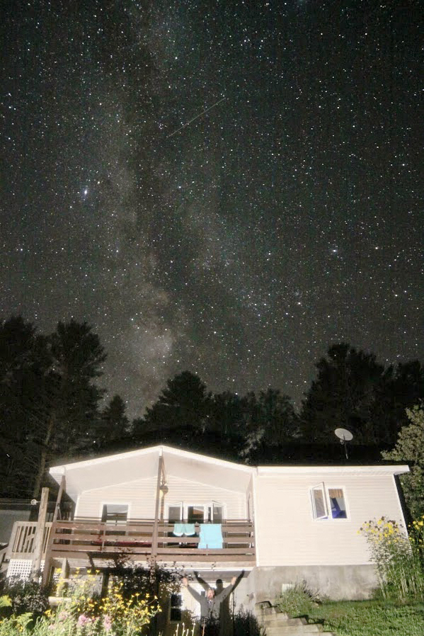 Milky Way over the cottage