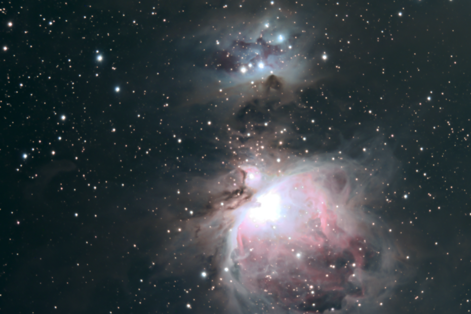 Orion's Sword, including the Running Man and Great Orion Nebula, or M42.
